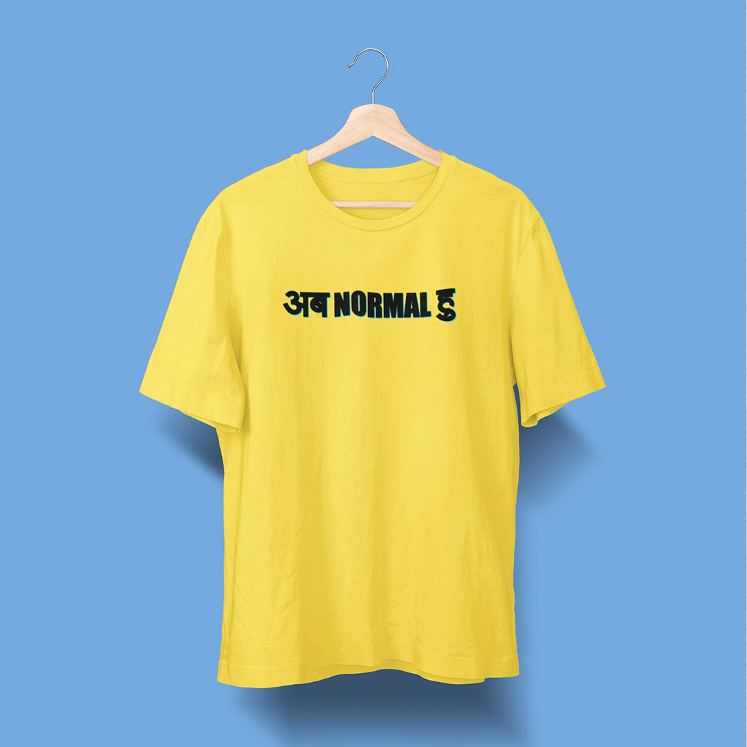 AbNormal - Navy Blue/Yellow - Unisex T-Shirt