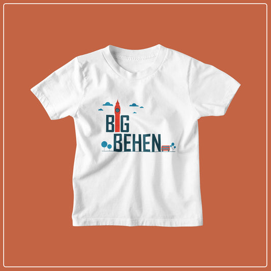 Big Behen - White - Kids Unisex T-Shirt