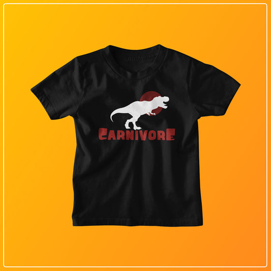 Carnivore - Black/White - Kids Unisex T-Shirt
