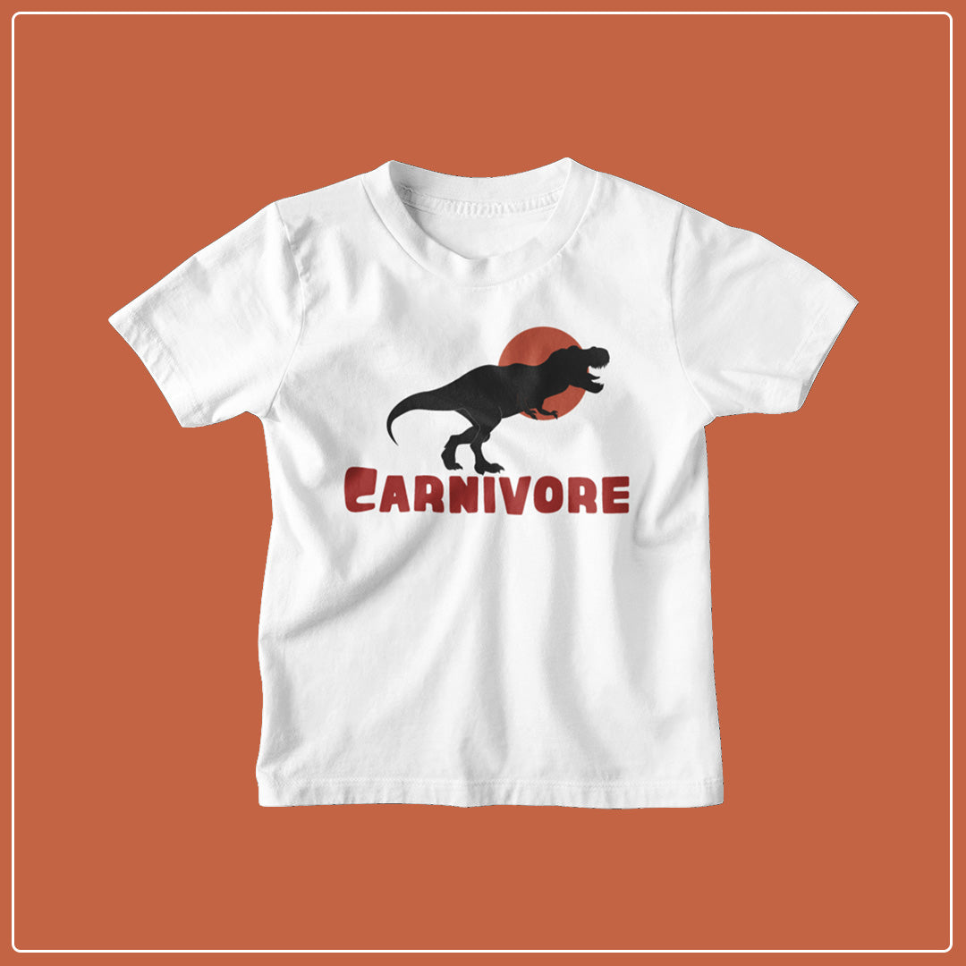 Carnivore - Black/White - Kids Unisex T-Shirt